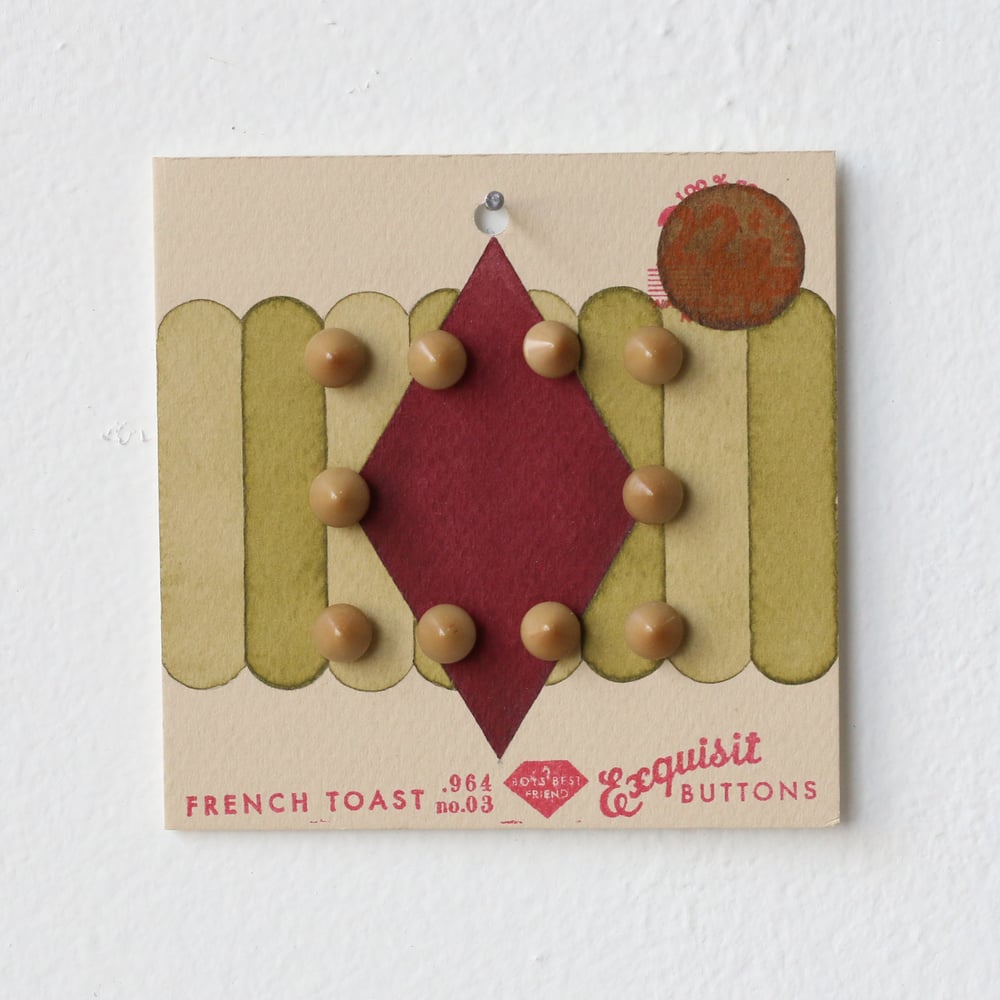 Image of Pea Green Button Card 91