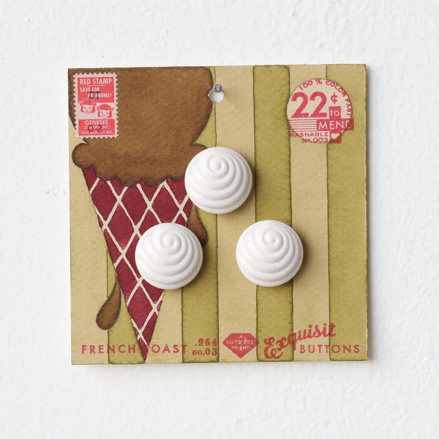 Image of Pea Green Button Card 92