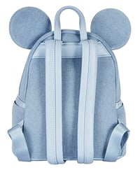 Image 2 of Loungefly Disney Minnie Mouse Denim Womens Double Strap Shoulder Bag Purse