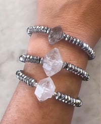 Image 1 of *new* SILVER HEMATITE Skinny bracelets
