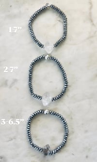 Image 2 of *new* SILVER HEMATITE Skinny bracelets