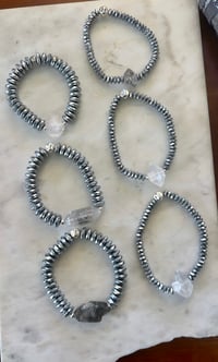 Image 3 of *new* SILVER HEMATITE Skinny bracelets