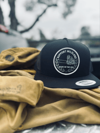 Image 2 of (BLACK) 'SUPPORT WILDLAND' Snapback