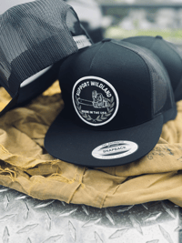 Image 3 of (BLACK) 'SUPPORT WILDLAND' Snapback