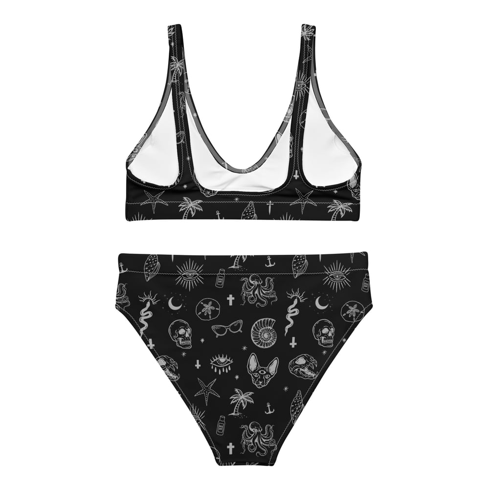 Occult Beach Black Recycled High-waisted Bikini