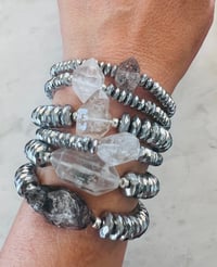 Image 1 of *new* SILVER HEMATITE XXL Bracelets