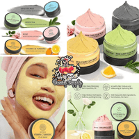 Luxury 4 Pcs Clay Facial Mask