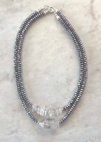 Image 4 of *new* SILVER HEMATITE HORIZONS necklace