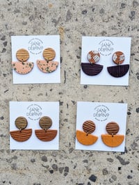 Image 1 of Luna Leather Earrings RRP: £12