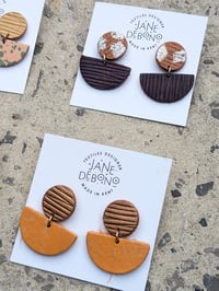 Image 3 of Luna Leather Earrings RRP: £12