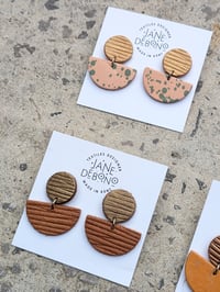 Image 2 of Luna Leather Earrings RRP: £12