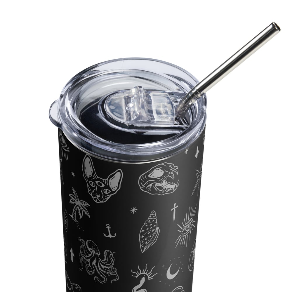Occult Beach Black Tumbler