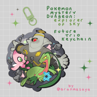  [PREORDER] Pokemon mystery dungeon 2 - Future trio keychain