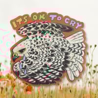 its ok to cry gyrfalcon sticker