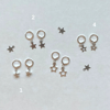 silver star earrings