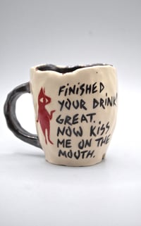 Image 1 of Kiss me on the mouth mug 🖤