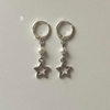silver star earrings