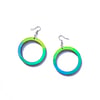 Tie Dye Aqua Hues Hoops
