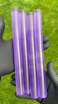 Image 1 of 'Popping Purple' pressure cast Alumilite resin mixed with pure violet dye. Great demonstrator blank!