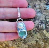 Image 3 of Sea Spray - Cornish Seaglass necklace 