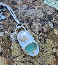Image 1 of Sea Spray - Cornish Seaglass necklace 