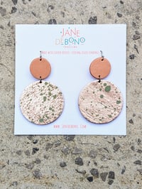 Image 1 of Luna Metallic Leather Earrings RRP: £20