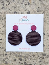 Image 2 of Big Purple Betty Earrings RRP: £20