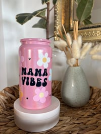 Image 1 of Mama vibes flower Tumbler