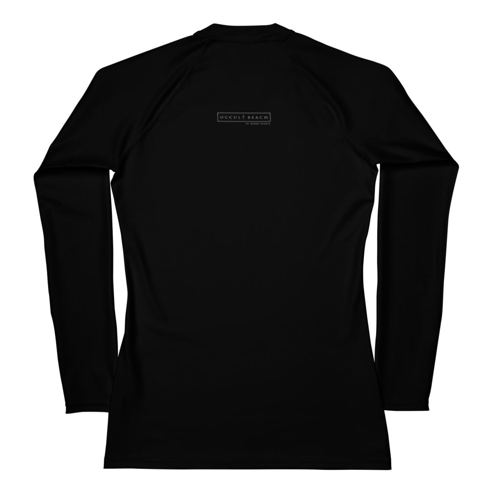 Occult Beach: Dark Wave Surf Shop Women's Rash Guard