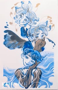 Image 1 of 「houseki no kuni」phos riso print