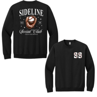 Image 1 of Baseball Sideline Social Club Crew Sweatshirts
