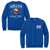 Image 2 of Baseball Sideline Social Club Crew Sweatshirts