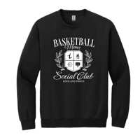 Image 1 of Basketball Sideline Social Club Crew Sweatshirts