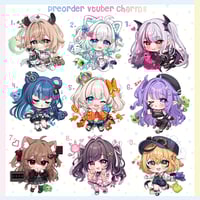 Image 2 of PREORDER vtuber nimi mint phase connect dooby neuro-sama v4mirai Keychains