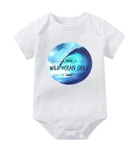 Image 1 of Babies Jumpsuit Printed Art ‘Wild Ocean Child’ Wave 