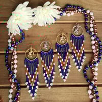 Florida Gators Earrings | Beaded Florida Gators Fringe Earrings