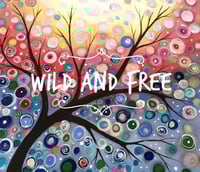 Image 2 of Babies Jumpsuit Printed Art ‘Wild and Free’ Tree