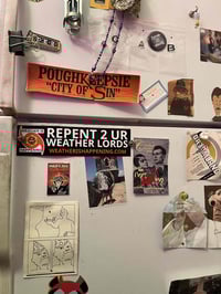 Image 4 of BUMPER STICKER 11.5" X 3" -- REPENT 2 UR WEATHER LORDS