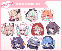PREORDER phase connect nimi v4mirai holoen indie vtuber enamel pins