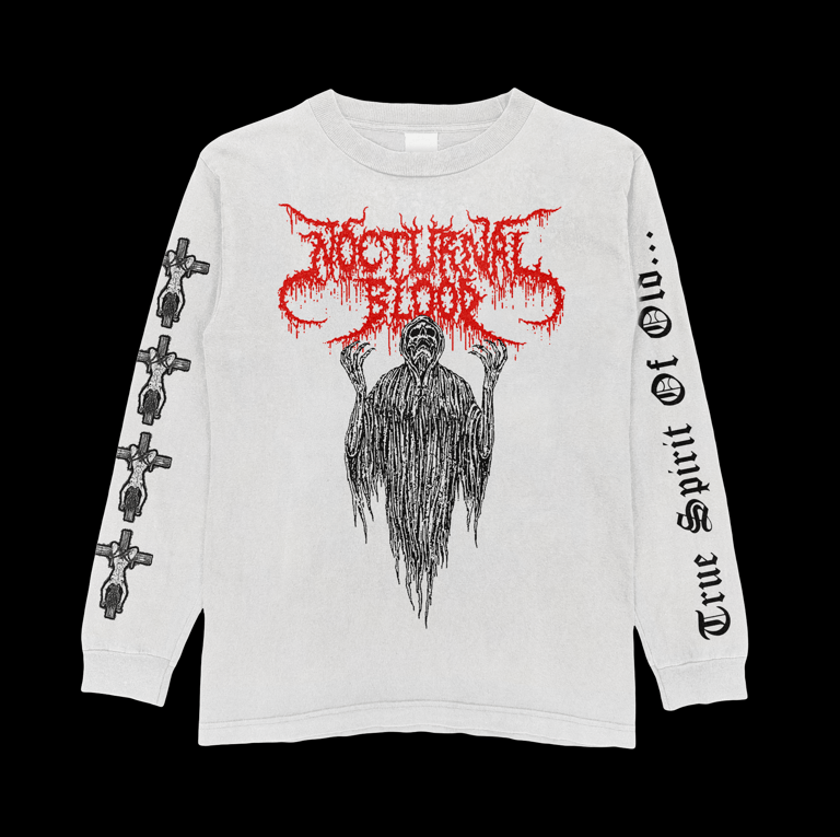 NOCTURNAL BLOOD LONG SLEEVE WHITE PRE ORDER