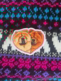 Image 2 of Heart Chows Stickers and Magnets