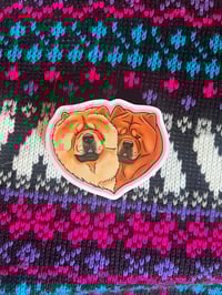 Image 3 of Heart Chows Stickers and Magnets