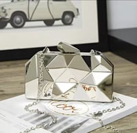 Silver handbag/clutch