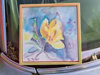 Image 1 of "Hopeful Rose" Original Watercolor Painting by Sandy Tyler 