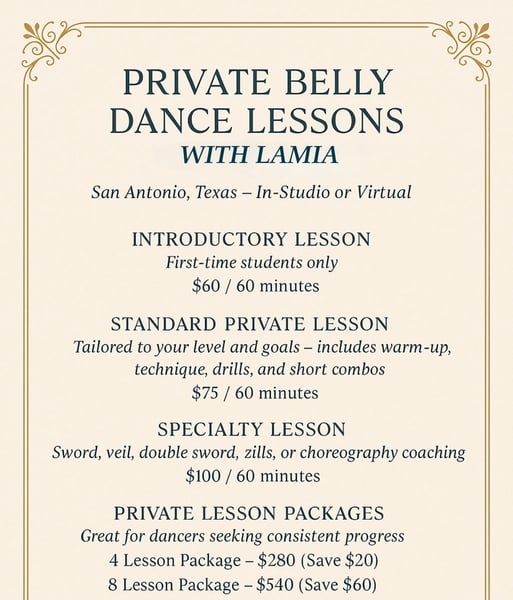 Image of Private Lessons With Lamia 2025