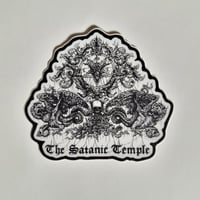 Image 1 of Official Satanic Temple Emblem Die Cut Matte Vinyl Sticker