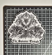 Image 2 of Official Satanic Temple Emblem Die Cut Matte Vinyl Sticker