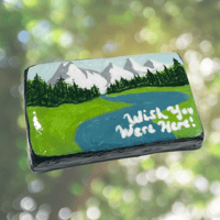 Image 3 of wish you were here postcard magnet