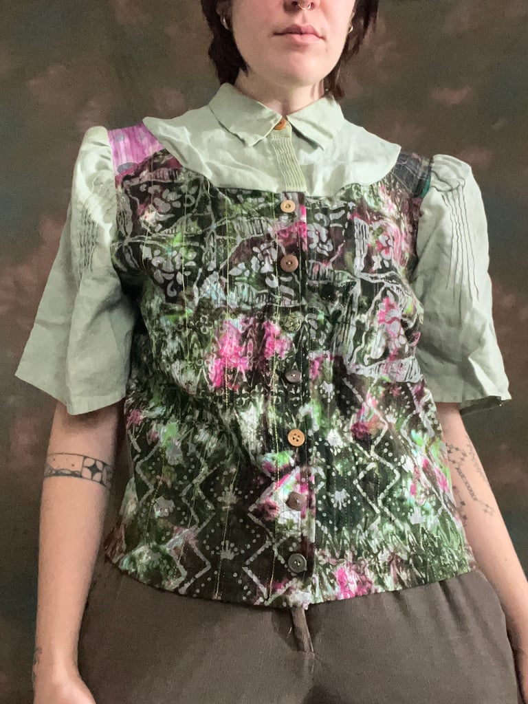 dax quilted top: pucker bunch Image 2