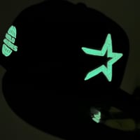 Image 2 of New Era 59Fifty Black Brick Red GLOW